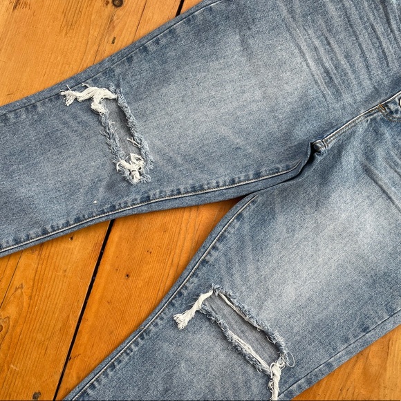 Just Fab Ripped Denim Jeans NWT - Picture 5 of 5